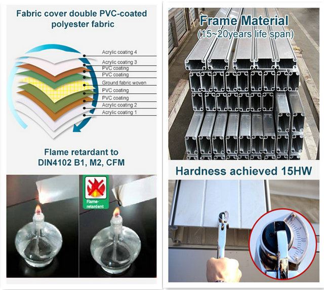 padel court tent material